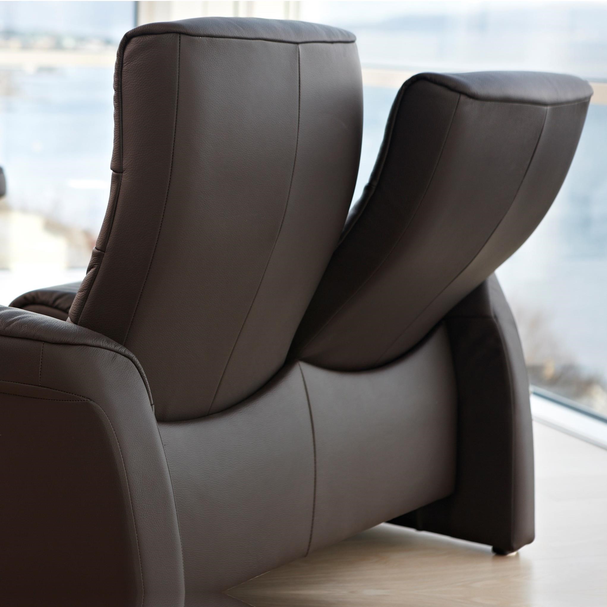 Stressless by Ekornes Stressless Sapphire 1266020 Palmoa Khaki High Back Reclining 2 Seater Loveseat Baer s Furniture Uph Loveseats